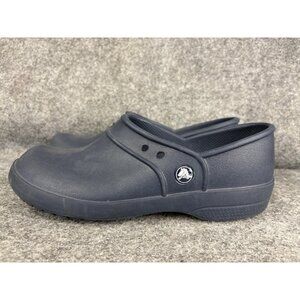 Crocs Clogs Shoes Womens Size 9 Navy Blue Bistro Work Slip On Comfort Nursing